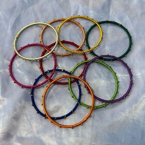 Bundle of 10 girls bangles